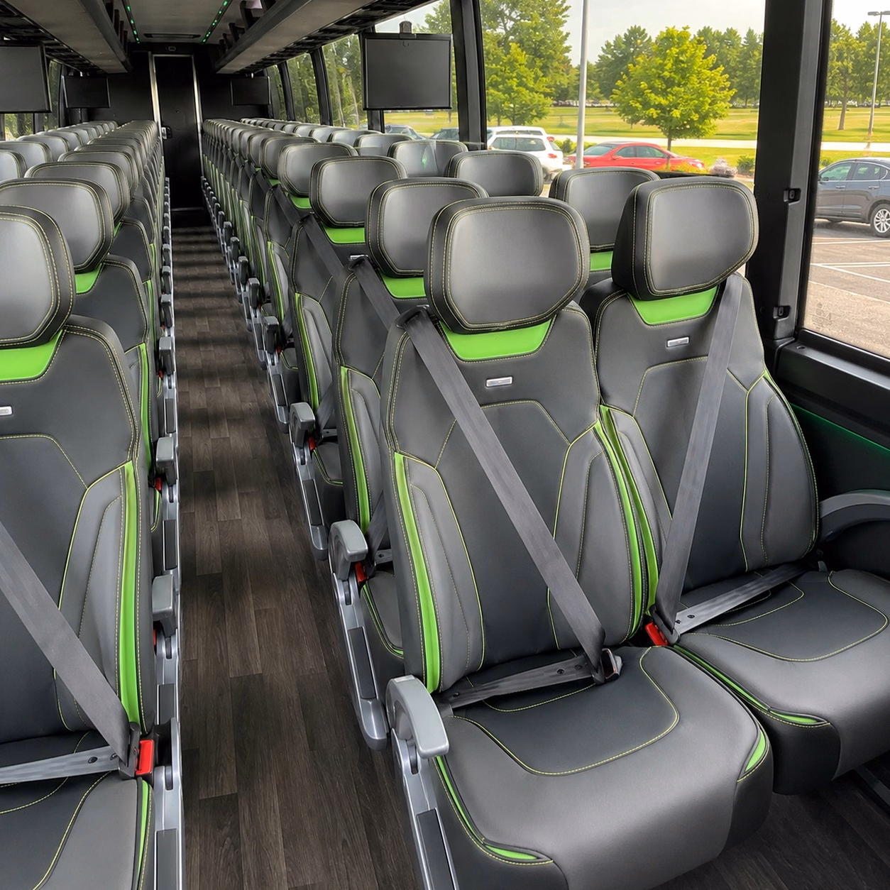 hialeah charter bus rental interior
